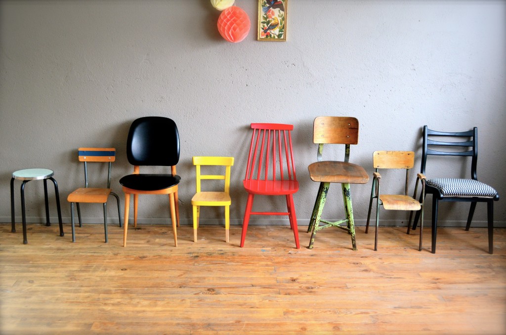 Chaise enfant Olfa - L'atelier Belle Lurette, Rénovation de meubles vintage