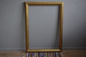 Grand cadre peinture minimaliste art déco géométrique vintage