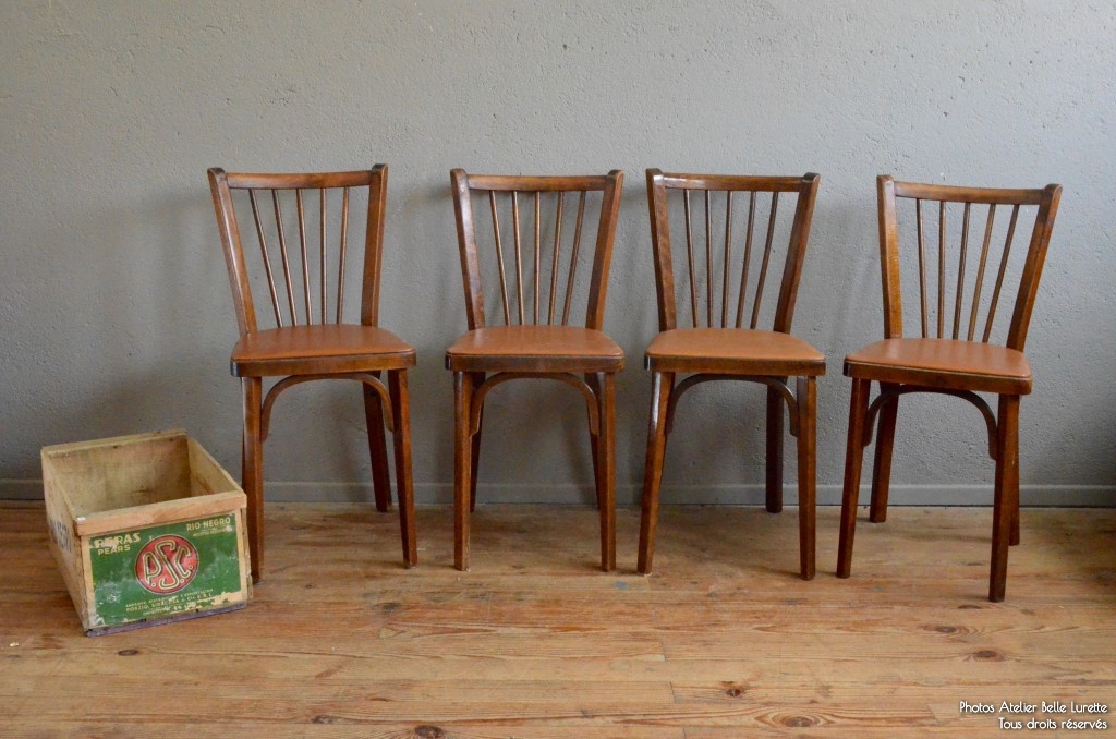 Chaises bistrot Baumann  L'atelier Belle Lurette, rénovation de