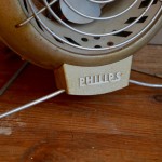 Ventilateur chauffant phillips atelier garage indus électroménager vintage rétro années 50 antic french fan