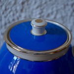 Service à Thé bleu électrique Zurich tasse et théière vintage faïence ancienne