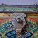 Boite vitrine à Bonbons ancienne Feinste Helgoländer 1900 bohème
