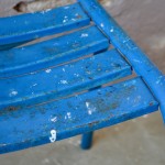 Chaise en métal vintage rétro xavier pauchard  bauhaus métal indus atelier tolix