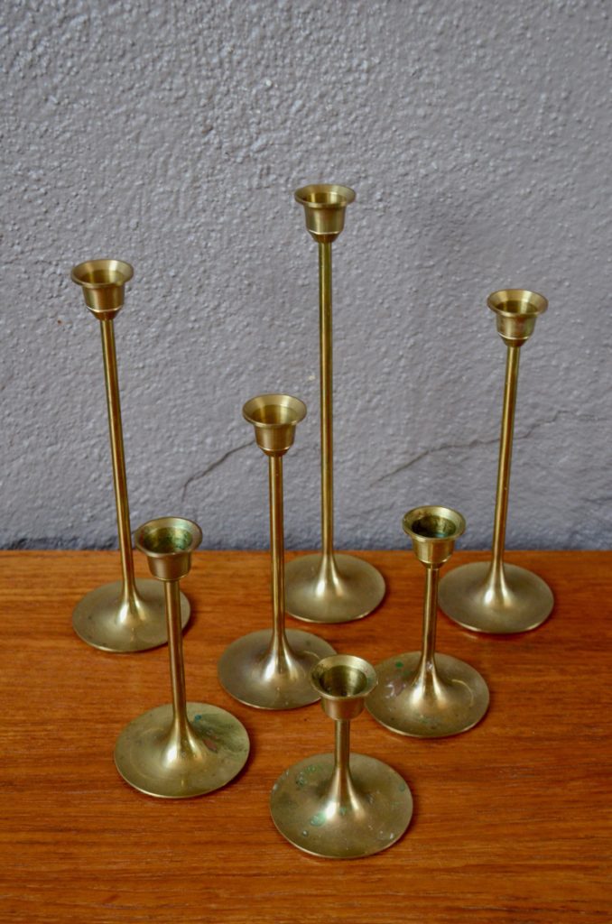 Lot De 8 Bougeoirs Métal Noir Pour Couronne De L'Avent DIY - Diamètre 6 Cm, Avec Mandrin Pour Bougies