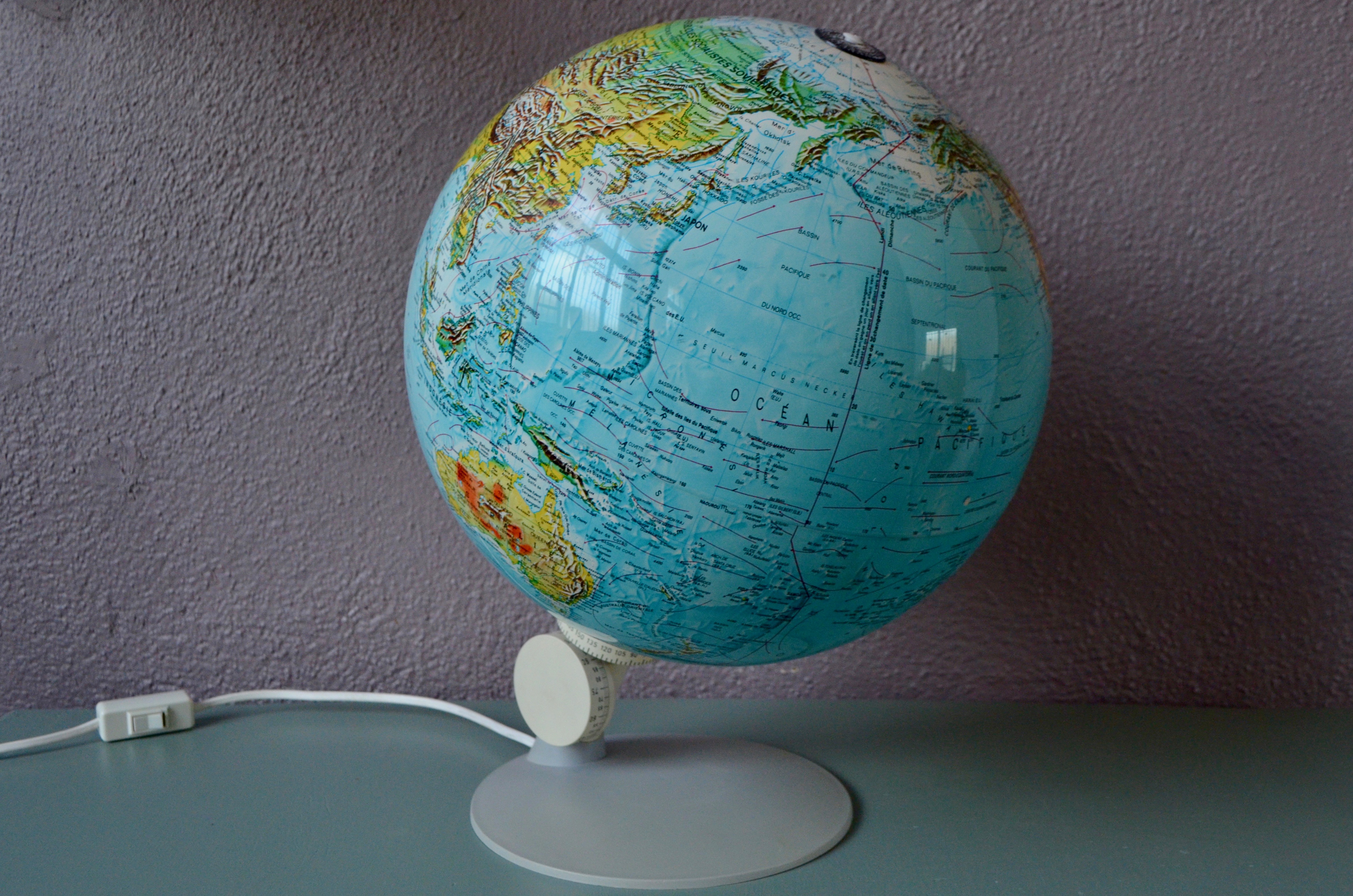 Globe terrestre lumineux ScanGlobe L'atelier Belle Lurette