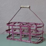 Casier panier à bouteille ancien décoration brocante bohème rustique
