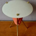 Paire de lampe de table tripode design moderniste midcentury