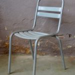 Lot de 4 chaises Tolix anciennes Xavier Pauchard Authentiques métal indus Vintage
