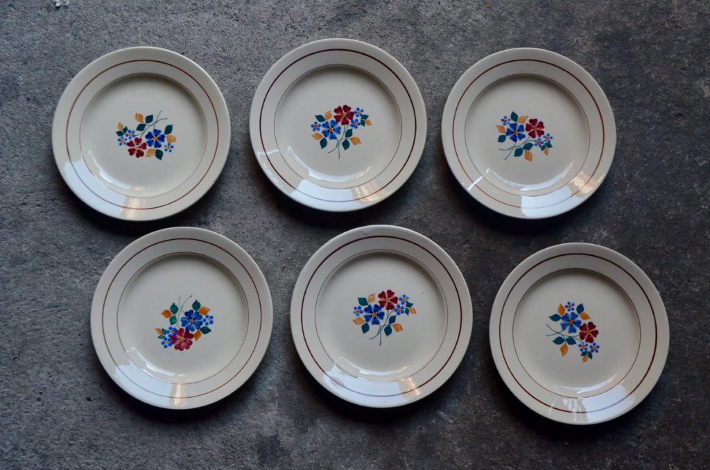 Assiettes aux fleurs St Amand Assiettes aux fleurs St Amand
