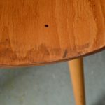 Série de chaises vintage en bois scandinave Hiller années 50 bistrot