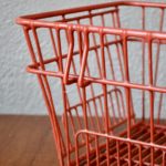 Petit panier vintage ancien années cinquante accessoire original marché légumes jouets rangement