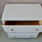 Commode vintage rétro pieds compas bohème années 40 enfant