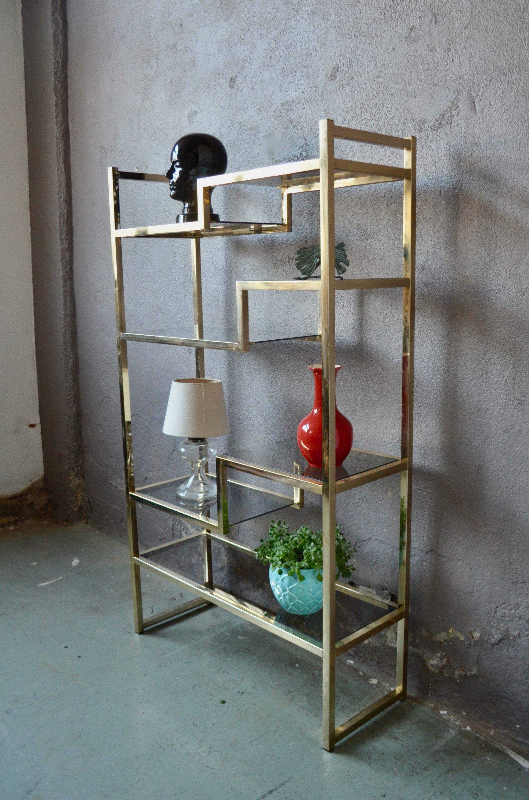 Étagère Newport Brass Laiton Nickel Satiné - Années 20 - 18 Pouces - NEUVE