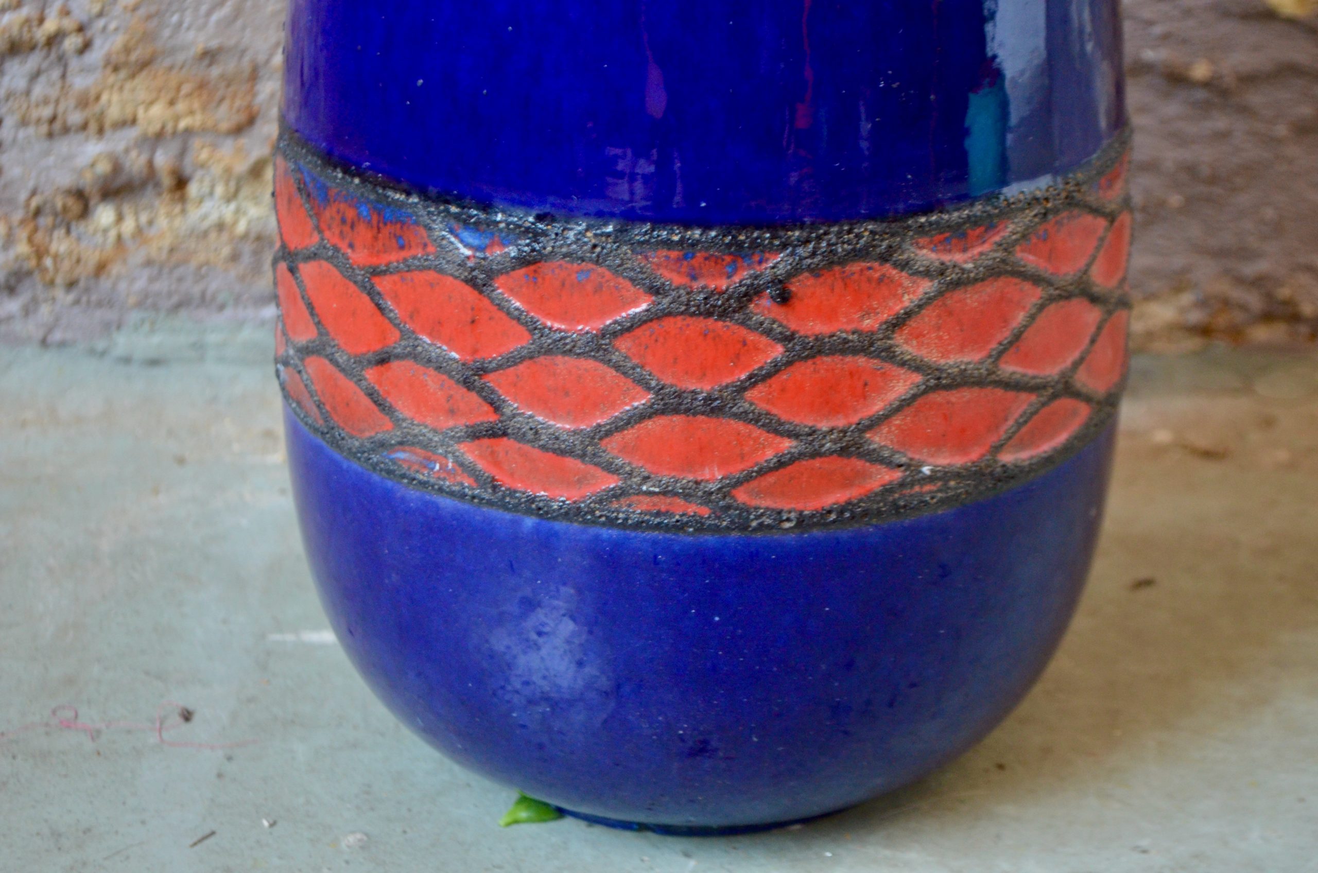 Grand vase de sol bicolore - L'atelier Belle Lurette, Rénovation de