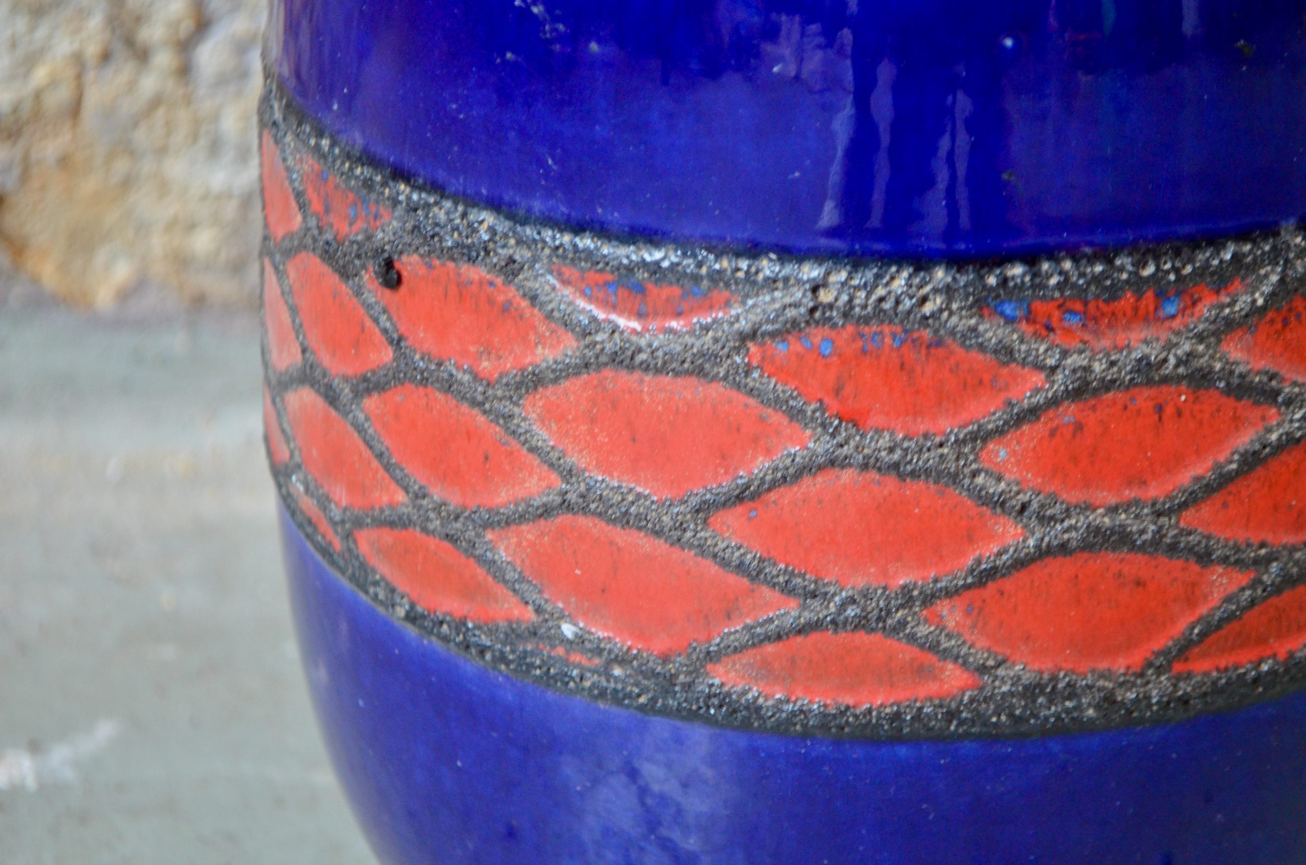 Grand vase de sol bicolore - L'atelier Belle Lurette, Rénovation de