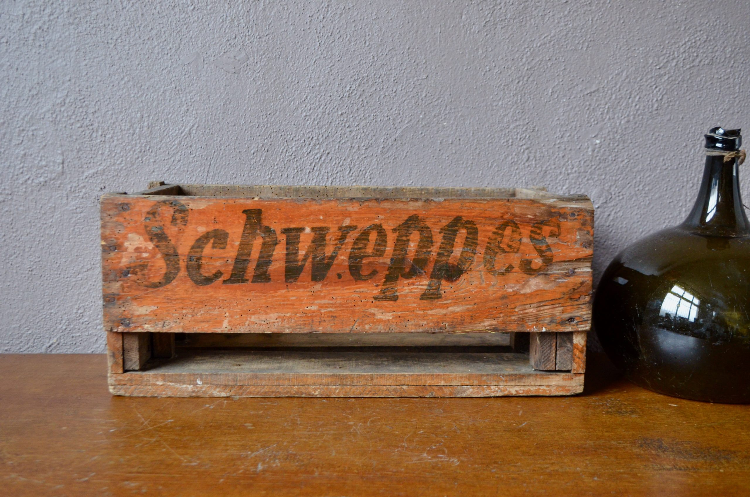 Caisses en bois publicitaires tiroirs d'atelier indus brocante épicerie vintage rétro