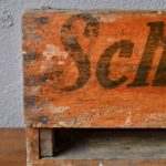 Caisses en bois publicitaires tiroirs d'atelier indus brocante épicerie vintage rétro