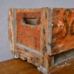 Caisses en bois publicitaires tiroirs d'atelier indus brocante épicerie vintage rétro