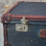 Valise vintage ancienne cuir vintage décoration bohème