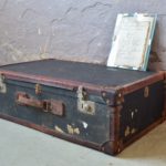 Valise vintage ancienne cuir vintage décoration bohème