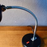 Lampe de bureau articulée noire années soixante
