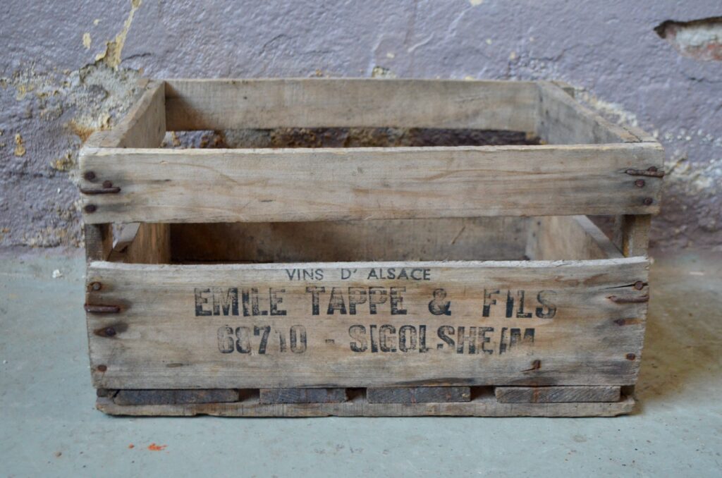 Caisse en bois Emile Tappe & Fils Caisse en bois Emile Tappe & Fils