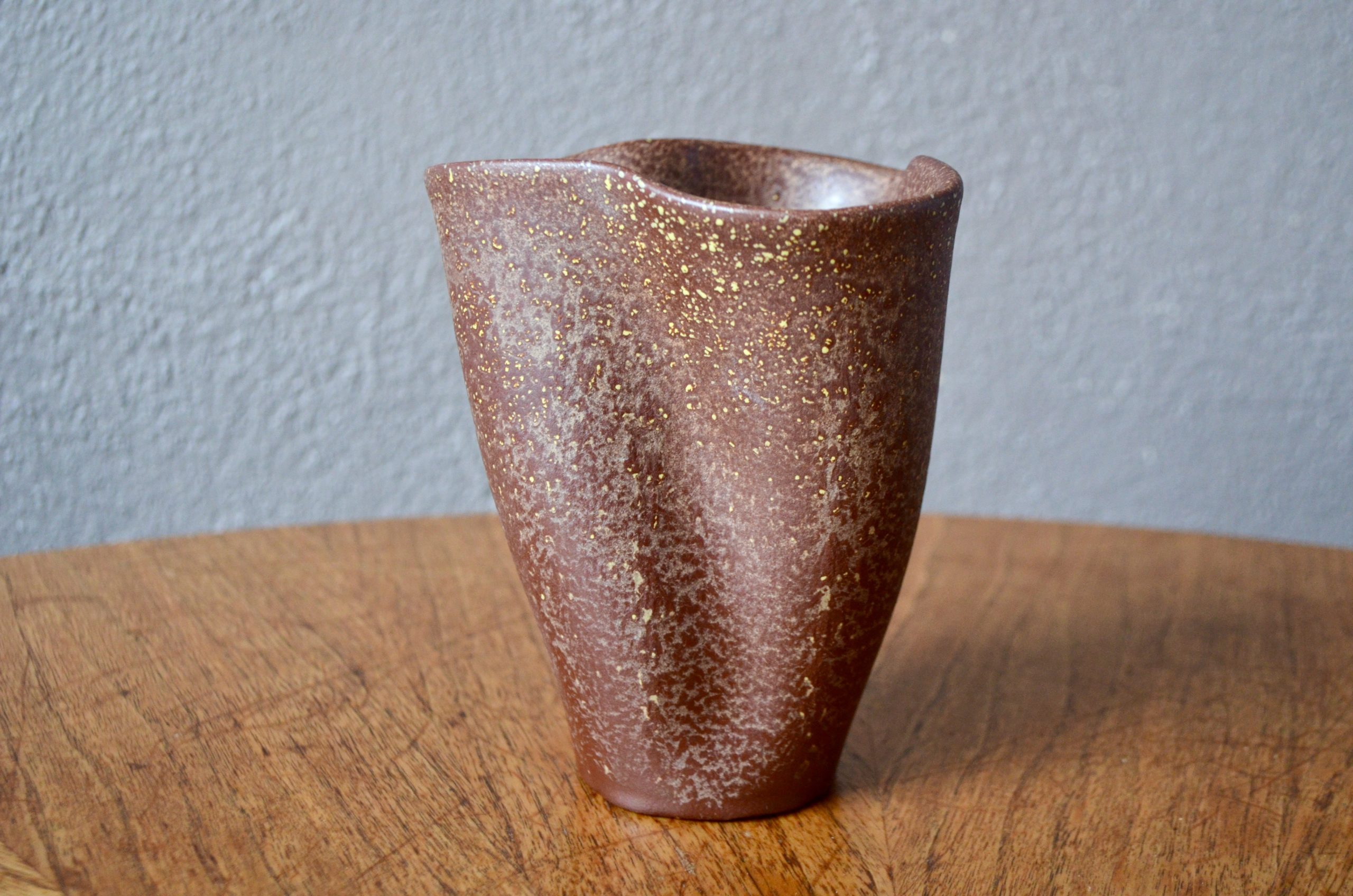 Vase mouchoir Fernand Elchinger forme libre années 50 vintage rétro