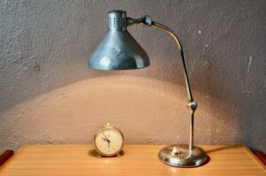Lampe de bureau atelier Jumo GS1 chrome indus vintage 
