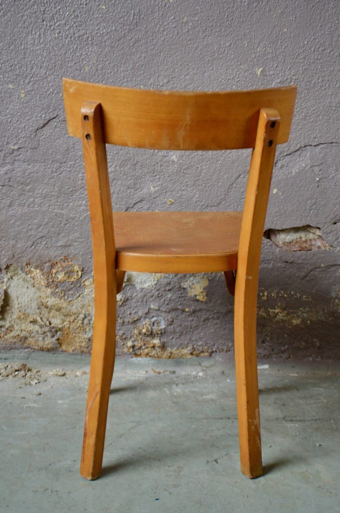 Lot de 6 chaises enfant Baumann bois vintage
