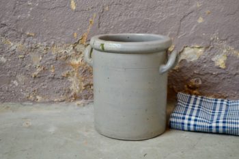 Pot fût en grès de Betschdorf légumes lactofermentés choucroute déco ferme rustique bohème mod12