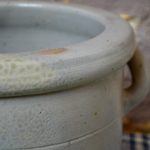 Pot fût en grès de Betschdorf légumes lactofermentés choucroute déco ferme rustique bohème mod12