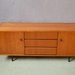 Enfilade scandinave moderniste vintage rétro années 60 basse longue meuble télé