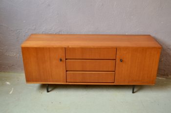 Enfilade scandinave moderniste vintage rétro années 60 basse longue meuble télé