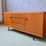 Enfilade scandinave moderniste vintage rétro années 60 basse longue meuble télé