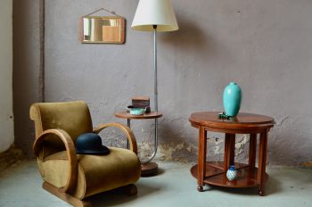 Grand guéridon à table gigogne Art Déco France 1930 Charles Dudouyt