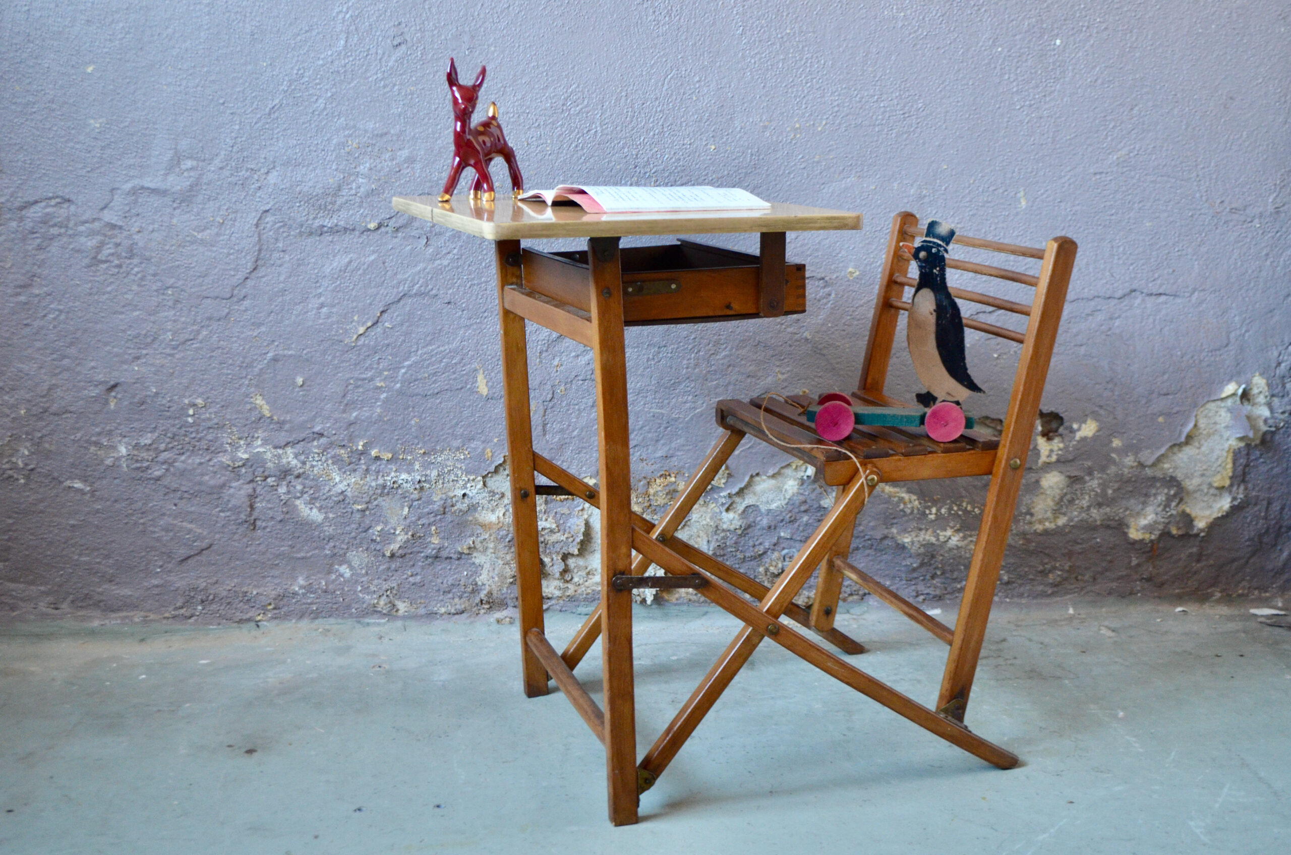 Bureau pliant Clémentin - L'atelier Belle Lurette, Rénovation de meubles  vintage