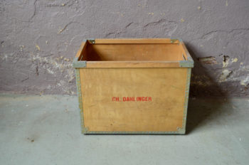 caisse Ch. Dahlinger box coffre à jouet carton suroy industriel vintage