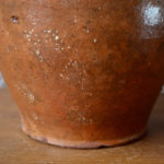 Pot ancien en terre vernissée rustique ferme ikebana style bohème wabi sabi