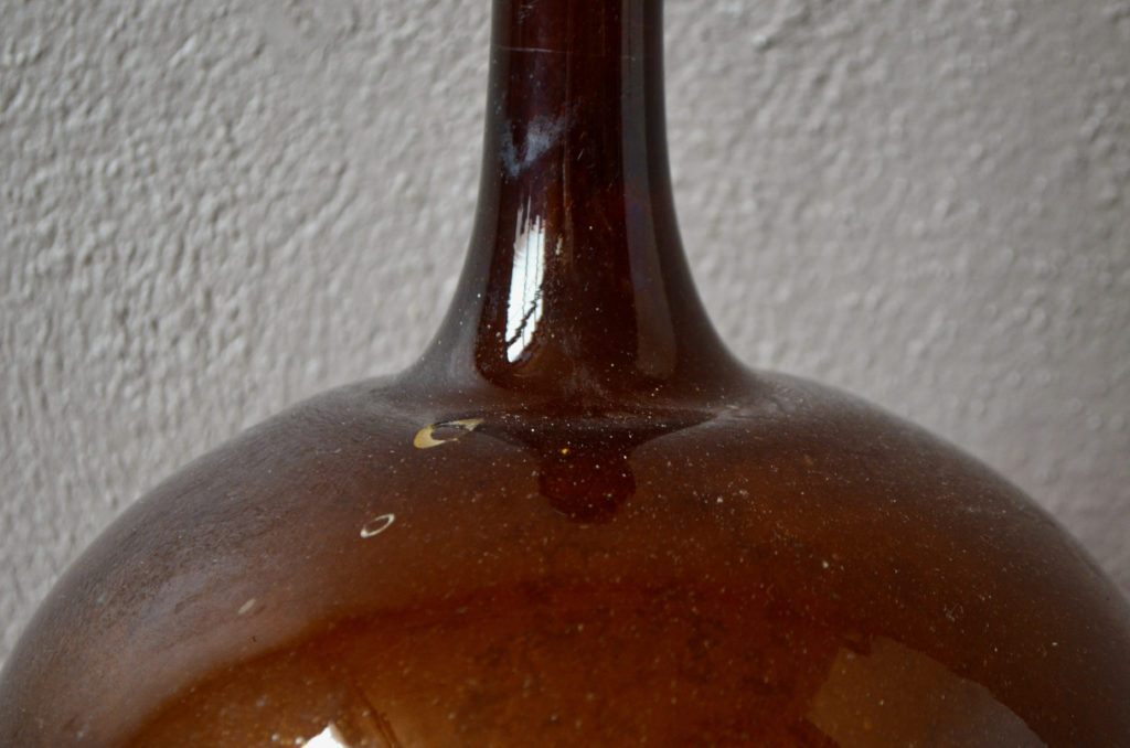 Bonbonne ancienne en verre soufflé - Rêve de Brocante