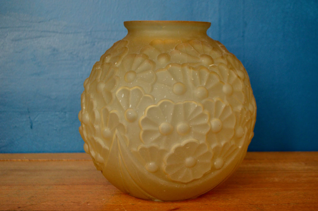 Vase en verre pressé moulé Vase en verre pressé moulé