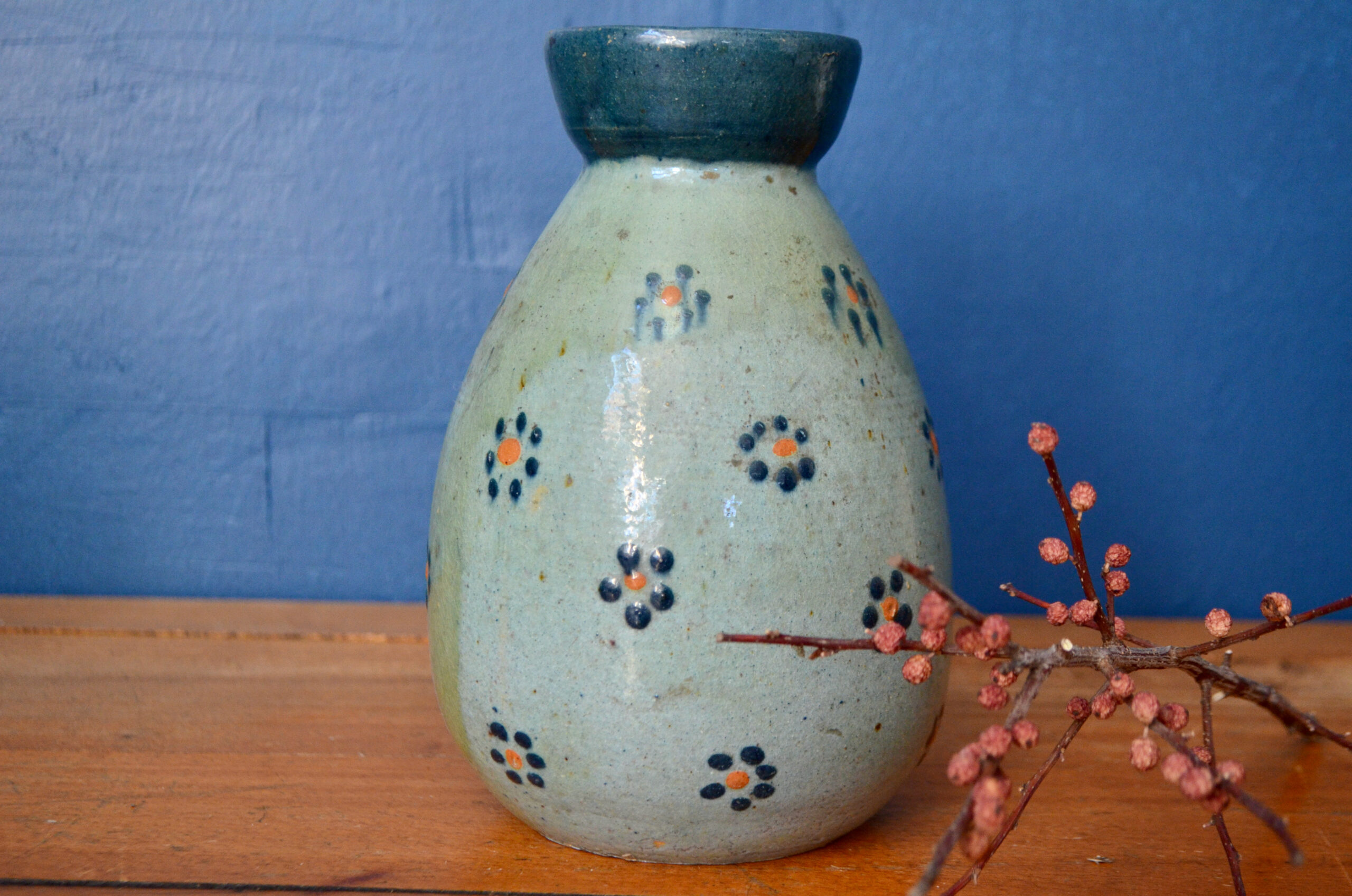 Vase à Jacinthe en terre vernissée - L'atelier Belle Lurette, Rénovation de  meubles vintage