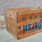 Caisses en bois Persil Lessive publicitaires tiroirs d'atelier indus brocante épicerie vintage rétro