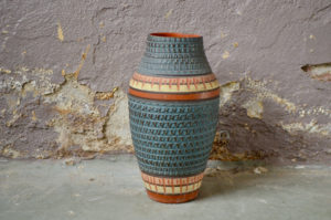 Vase grand Klinker AKRU (Alfred Krupp) KERAMIK brutaliste wabi sabi art déco