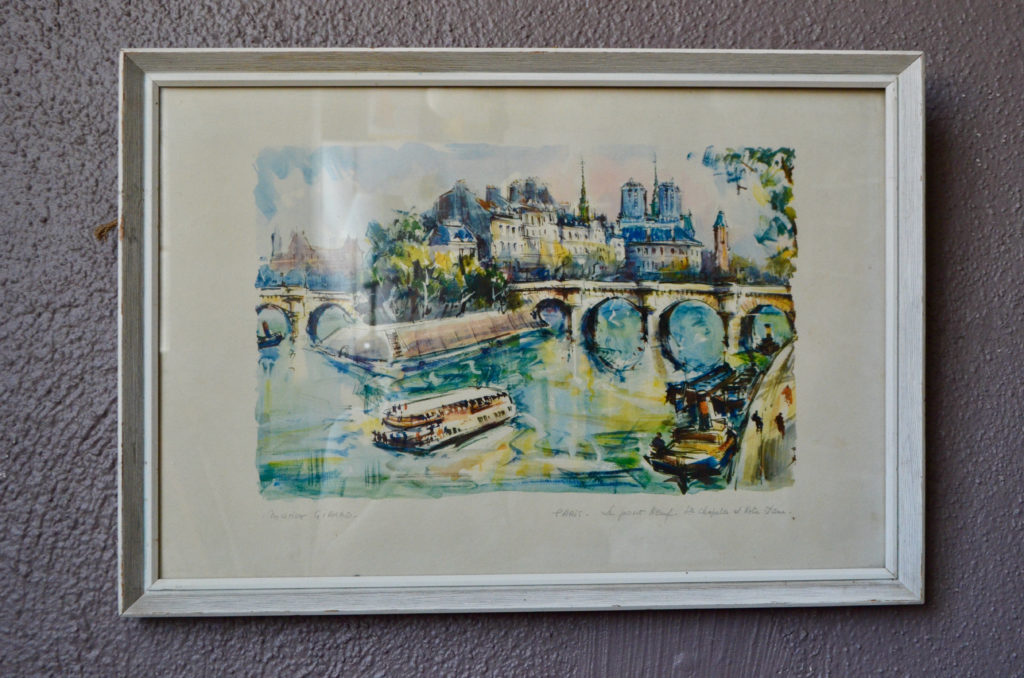 Lithographie de Marius Girard Paris Le Pont Neuf Lithographie de Marius Girard Paris Le Pont Neuf