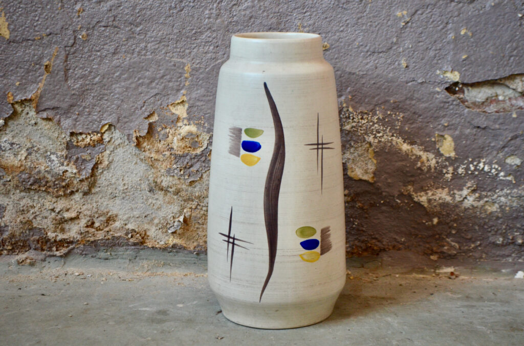 Vase Scheurich à décor abstrait Vase Scheurich à décor abstrait