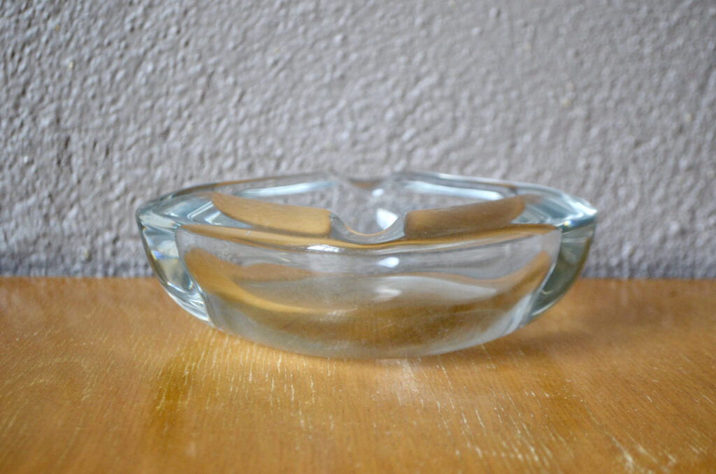 Cendrier en verre transparent Serge Cendrier en verre transparent Serge
