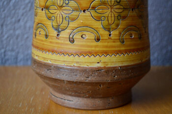 Vase vintage en céramique style brutaliste scandinave