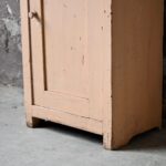 Guéridon en bois console vintage table de nuit mobilier de ferme en bois rustique patiné déco bohème