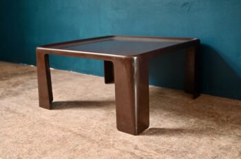 Table space age Amanta de Mario Bellini pour C&B Italia plastic table vintage rétro années 60 marron table basse design