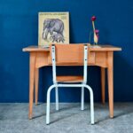 Bureau et chaise enfant ancien bohème et chic